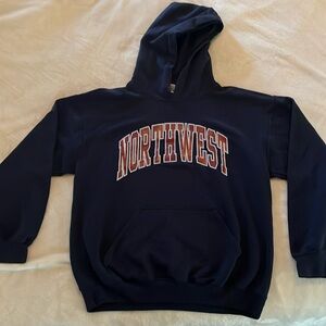 Size M Navy Blue Gildan Heavy Blend Northwest Hoodie